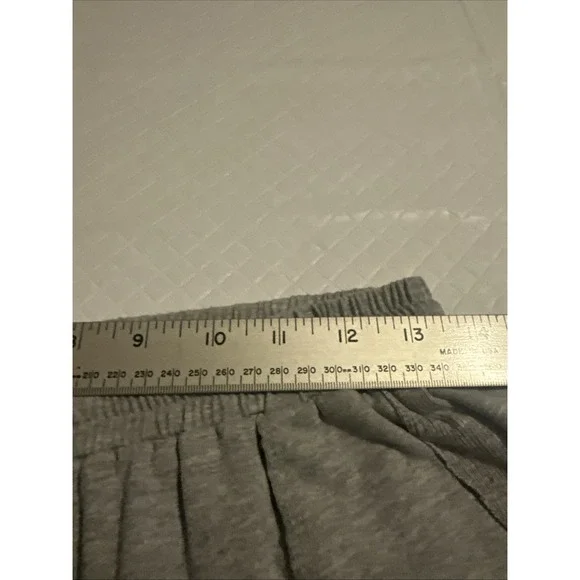 Hayden Los Angeles cropped wide-leg drawstring Gray pants casual soft Beachy - Picture 9 of 11